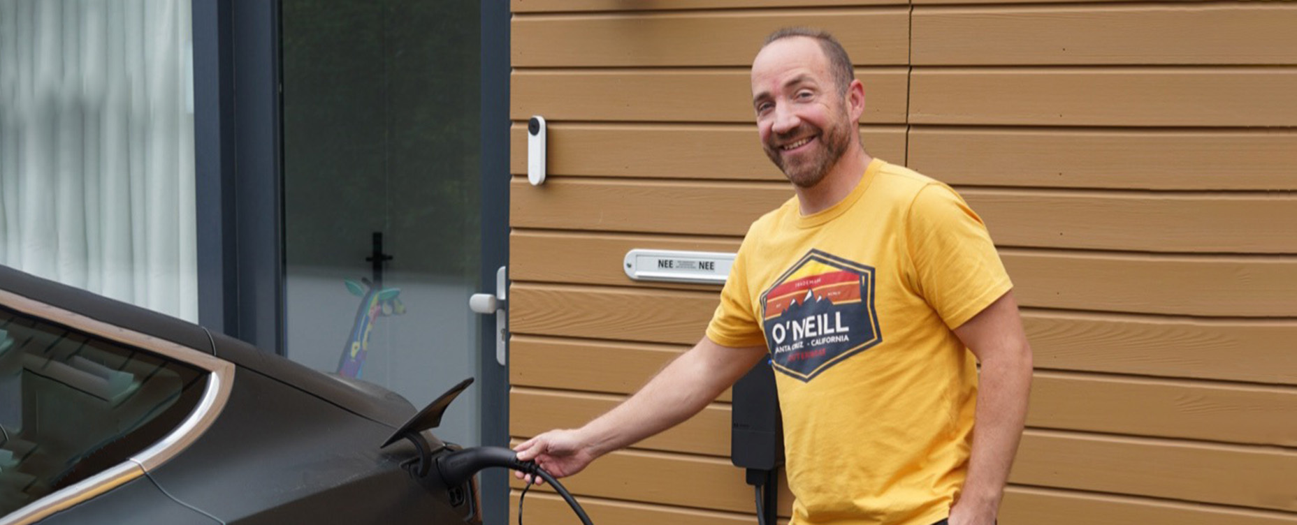 Bas’s EV charging setup with amina and Homey